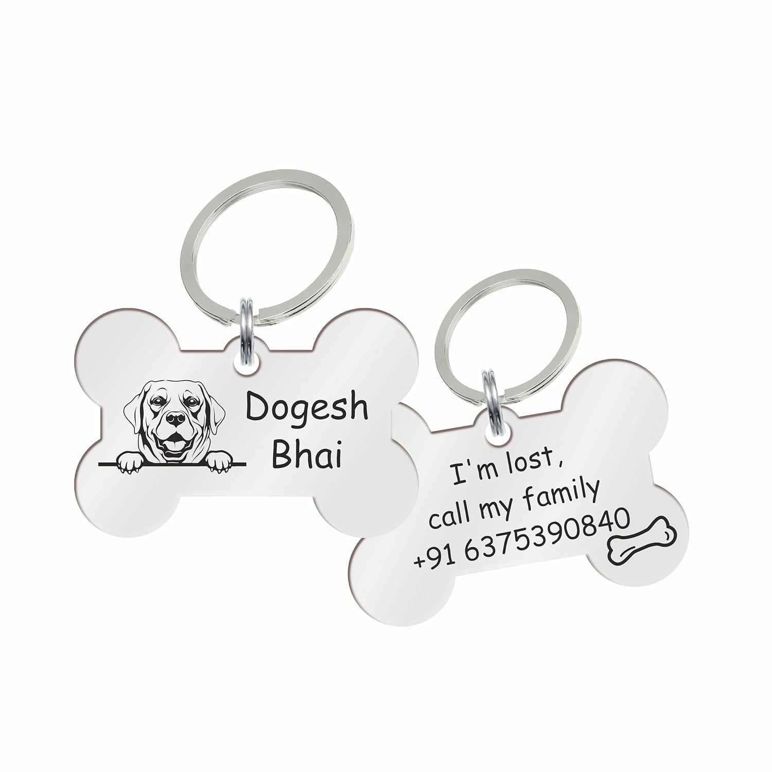 Customized Personalized Dog Collar with Name Tag | Laser Engraved ID Tag | Soft Padded Belt | Adjustable for Small Medium Large Dogs | Red, Cooler, Black | Custom Name & Phone Number