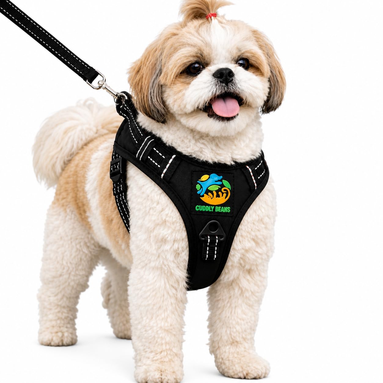 Cuddly Beans Adjustable Dog Harness for Small Medium Large Dogs | Soft Comfortable Breathable Harness | No-Pull Design with D-Ring | Puppy Harness Vest for Walking Training | Multiple Colors