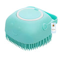 Foodie Puppies Dog Shampoo Dispenser Brush | Lemon Shaped Bath Scrubber | Shower Brush for Dogs Cats | Built-in Soap Dispenser | Soft Bristles | Easy Bathing for Pets