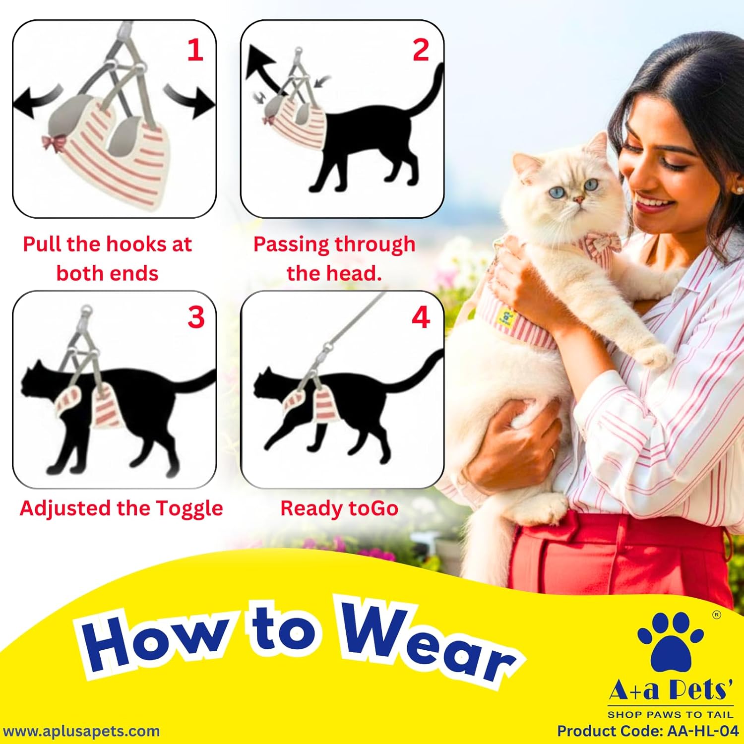 PetVogue Dog Harness and Leash Set for Small Medium Large Dogs | Puppy Harness No-Pull Adjustable Vest with Leash | Soft Padded Breathable Harness for Walking Training | Black